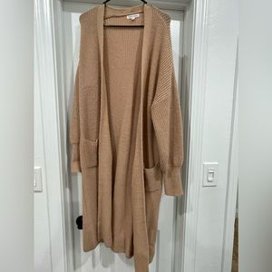 Tan Cardigan size medium from Pinkblush maternity